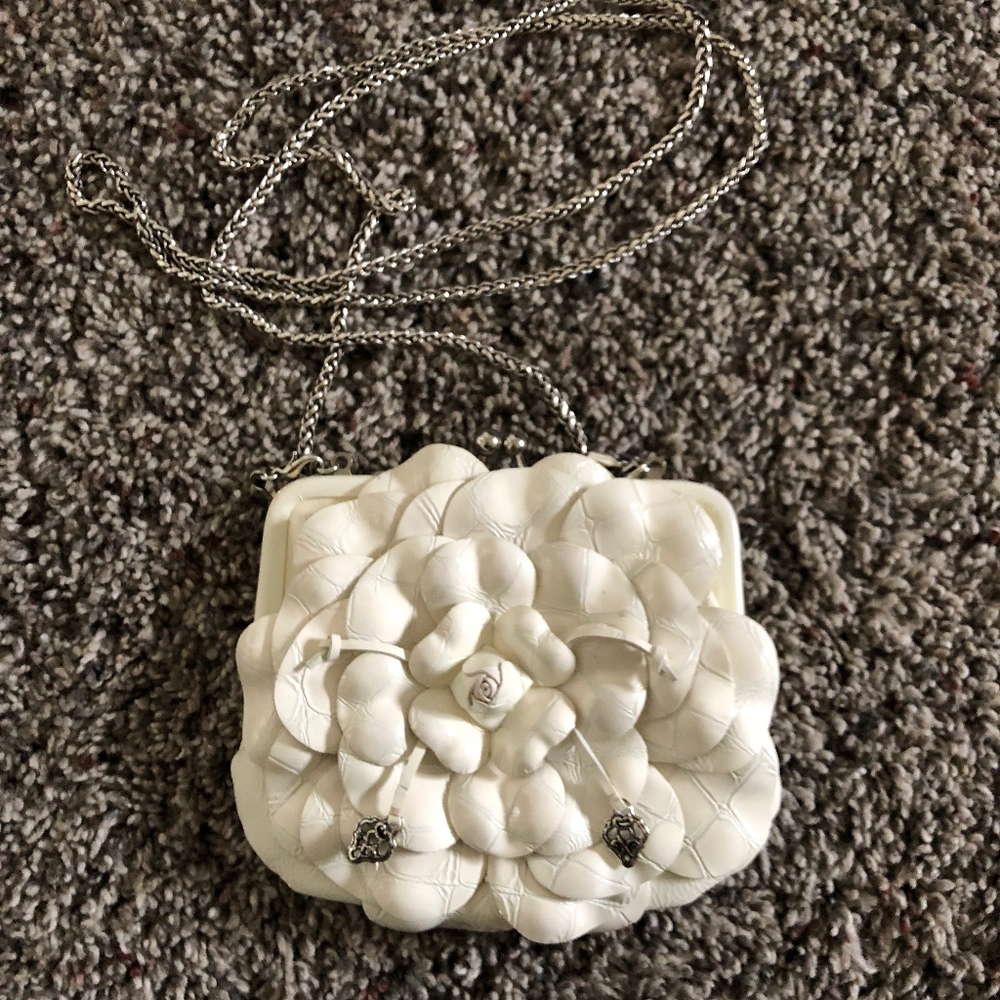 Brighton White Patent Roselie Crossbody